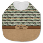 Cabin Jersey Knit Baby Bib w/ Name or Text