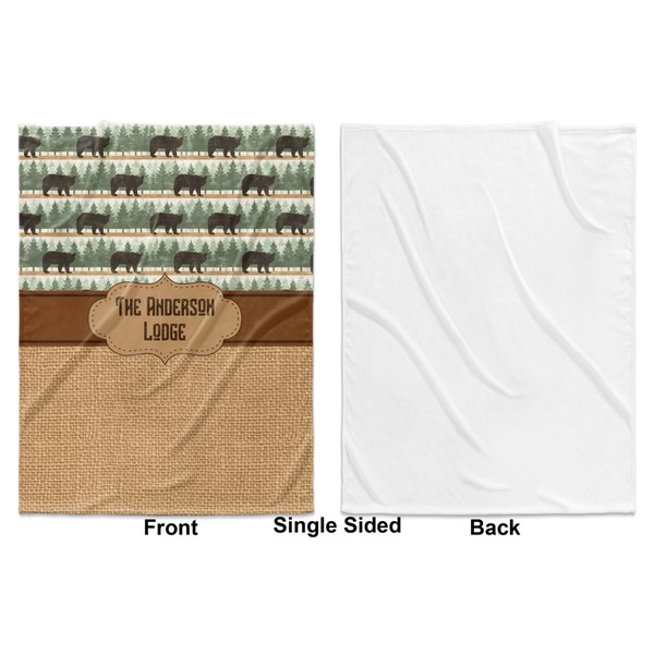 Cabin Baby Blanket (Single Sided - Printed Front, White Back)
