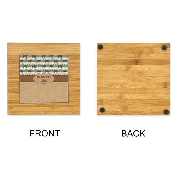 Cabin Bamboo Trivet with 6" Tile - APPROVAL