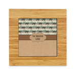 Cabin Bamboo Trivet with Ceramic Tile Insert (Personalized)
