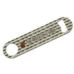 Cabin Bar Bottle Opener - White w/ Name or Text