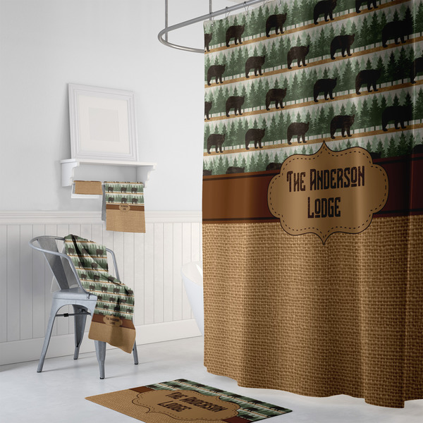 Cabin Bath Towel Sets - 3-piece - In Context