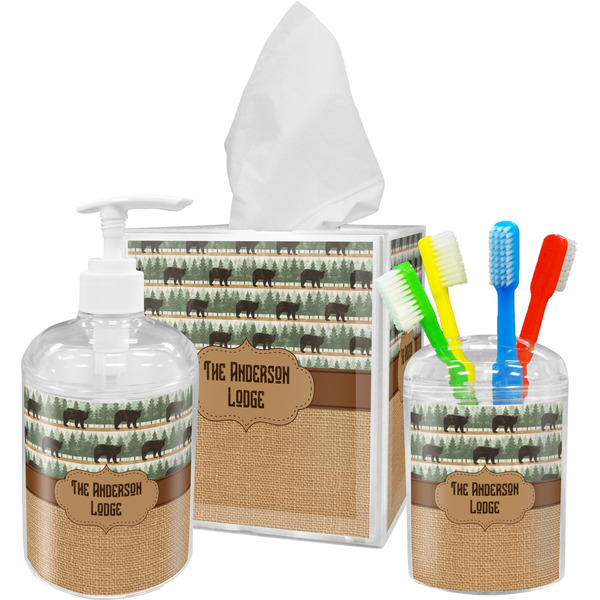 Cabin Bathroom Accessories Set (Personalized)