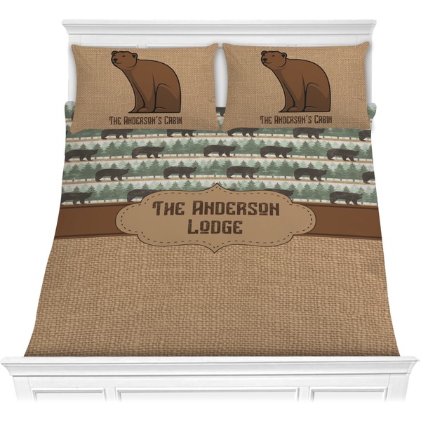 Custom Cabin Comforter Set - Full / Queen (Personalized)