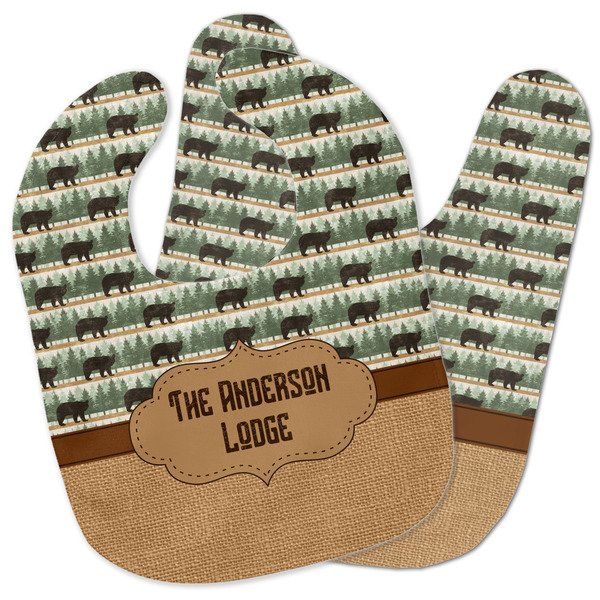 Custom Cabin Baby Bib w/ Name or Text