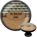 Cabin Cabinet Knob (Black) (Personalized)