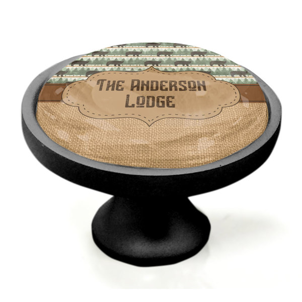 Cabin Black Custom Cabinet Knob (Side)