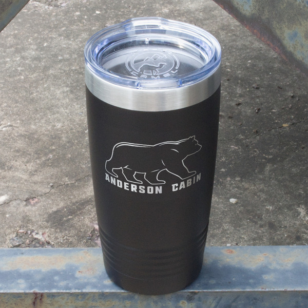 Cabin Black Polar Camel Tumbler - 20oz - Angled