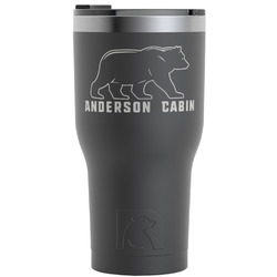Cabin RTIC Tumbler - Black - Engraved Front (Personalized)