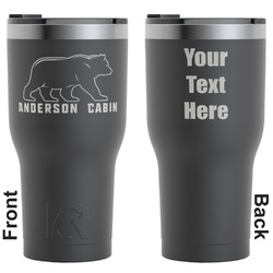 Cabin RTIC Tumbler - Black - Engraved Front & Back (Personalized)
