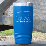 Cabin 20 oz Stainless Steel Tumbler - Royal Blue - Double Sided (Personalized)