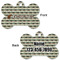 Cabin Bone Shaped Dog ID Tag - Large - Approval