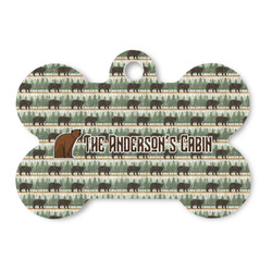Cabin Bone Shaped Dog ID Tag (Personalized)