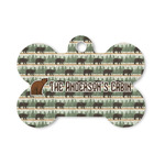 Cabin Bone Shaped Dog ID Tag - Small (Personalized)