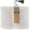 Cabin Bookmark with tassel - In book