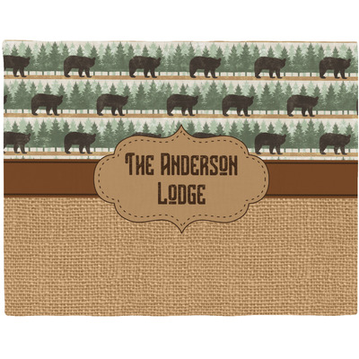 Cabin Woven Fabric Placemat - Twill w/ Name or Text