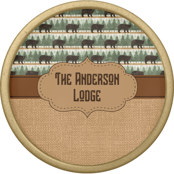 Cabin Cabinet Knob - Gold - Front