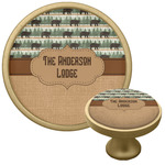 Cabin Cabinet Knob - Gold (Personalized)