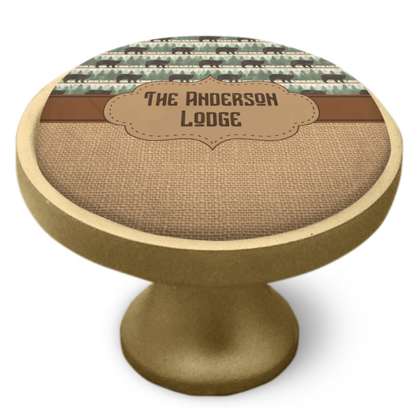 Cabin Cabinet Knob - Gold - Side