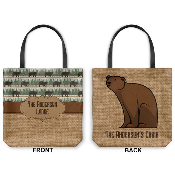 Cabin Canvas Tote - Front and Back