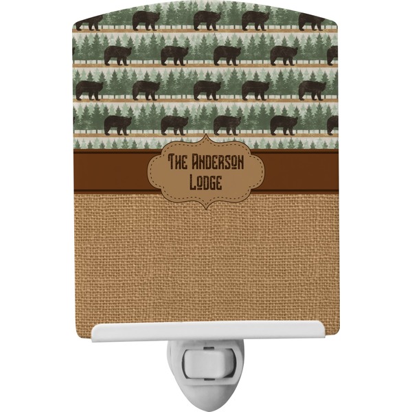 Custom Cabin Ceramic Night Light (Personalized)