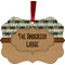 Cabin Christmas Ornament (Front View)