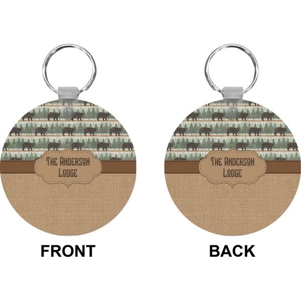 Cabin Circle Keychain (Front + Back)
