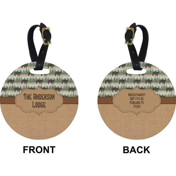 Cabin Circle Luggage Tag (Front + Back)