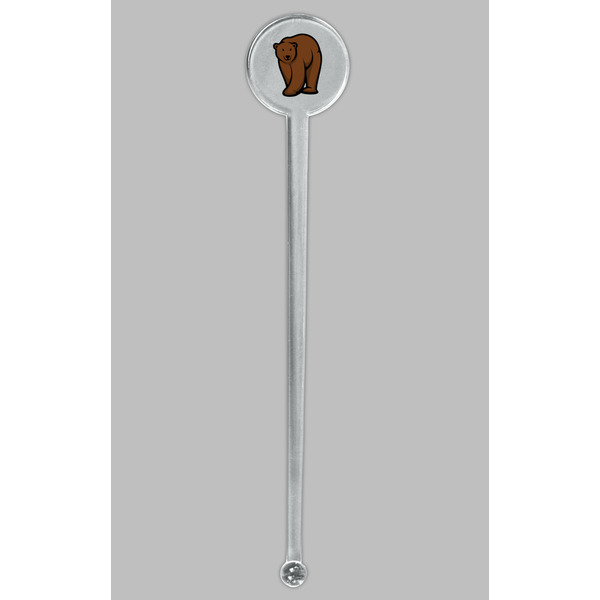 Cabin Clear Plastic 7" Stir Stick - Round - Single Stick
