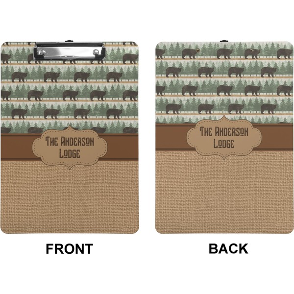 Cabin Clipboard (Letter) (Front + Back)
