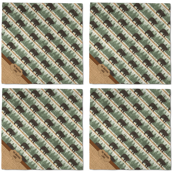 Cabin Cloth Napkins - Personalized Dinner (APPROVAL) Set of 4