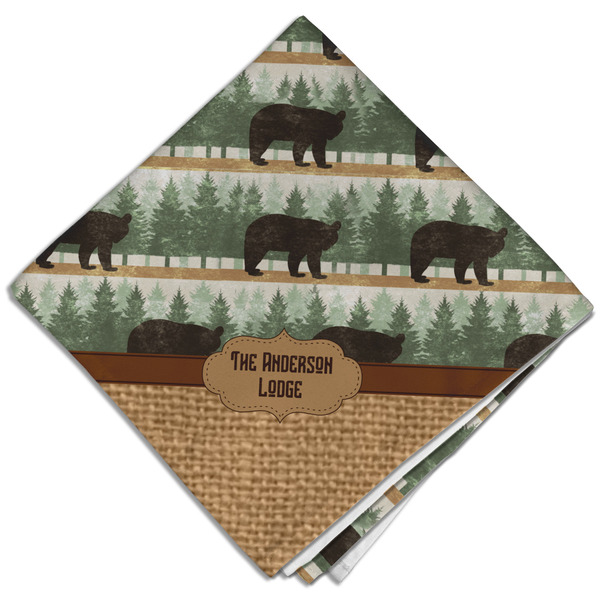 Cabin Cloth Napkins - Personalized Dinner (Folded Four Corners)