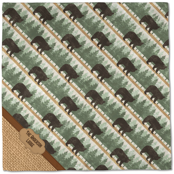 Cabin Cloth Napkins - Personalized Dinner (Full Open)