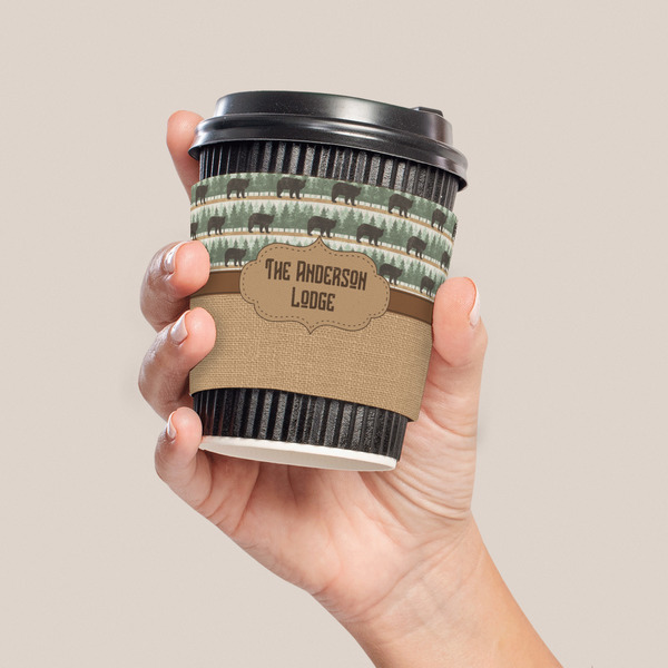 Cabin Coffee Cup Sleeve - LIFESTYLE