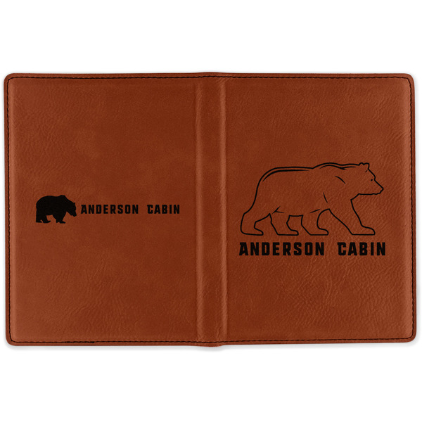 Cabin Cognac Leather Passport Holder Outside Double Sided - Apvl