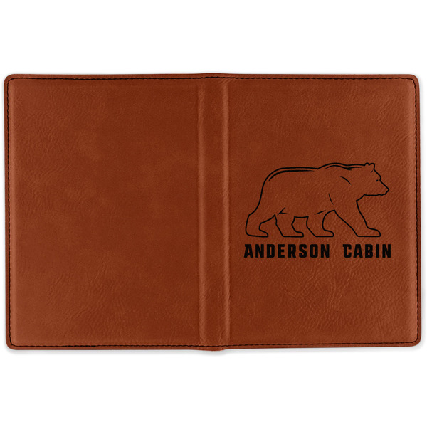 Cabin Cognac Leather Passport Holder Outside Single Sided - Apvl