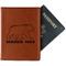 Cabin Cognac Leather Passport Holder With Passport - Main