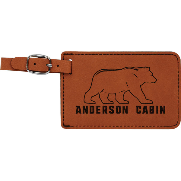 Custom Cabin Leatherette Luggage Tag (Personalized)