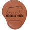 Cabin Cognac Leatherette Mouse Pads with Wrist Support - Flat
