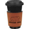 Cabin Cognac Leatherette Mug Sleeve - Front