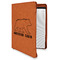 Cabin Leatherette Zipper Portfolio with Notepad (Personalized)