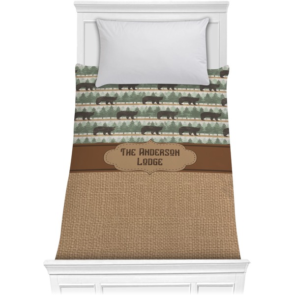Custom Cabin Comforter - Twin (Personalized)