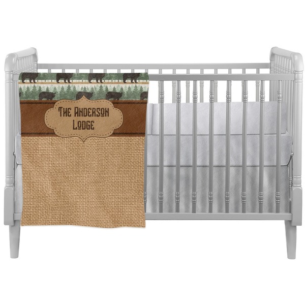 Custom Cabin Crib Comforter / Quilt (Personalized)