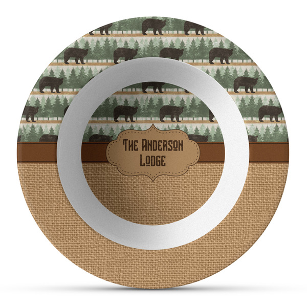 Custom Cabin Plastic Bowl - Microwave Safe - Composite Polymer (Personalized)