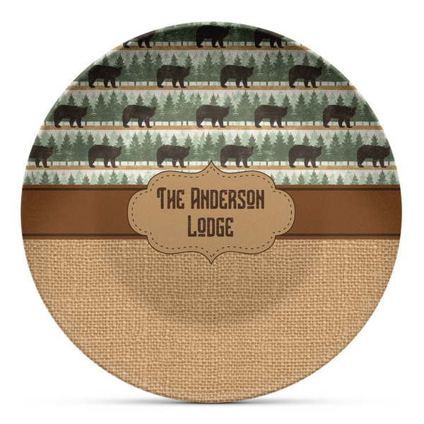 Custom Cabin Microwave Safe Plastic Plate - Composite Polymer (Personalized)