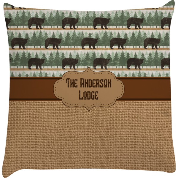 Custom Cabin Decorative Pillow Case (Personalized)