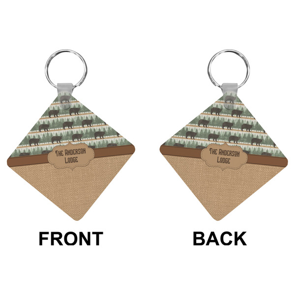 Cabin Diamond Keychain (Front + Back)