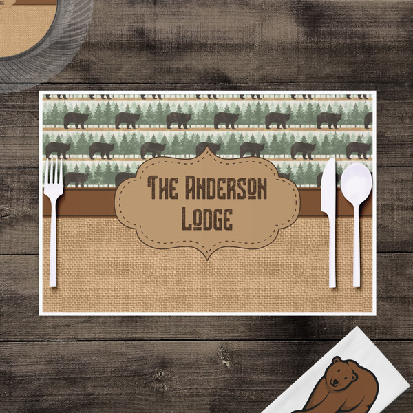Cabin Disposable Paper Placemat - In Context
