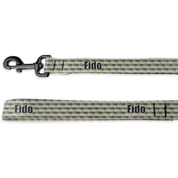 Custom Cabin Deluxe Dog Leash - 4 ft (Personalized)