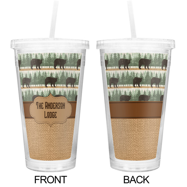 Cabin Double Wall Tumbler with Straw - Approval